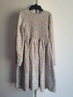 Biscotti Floral Long-sleeved Dress
